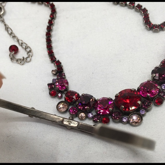 Sorrelli Ruby Red Swarovski Crystal Necklace Matching Bracelet ✅Offers W… - Picture 9 of 14